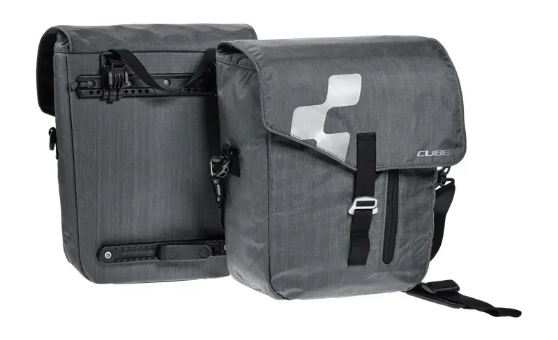 Cube City Cycling Panniers in Grey