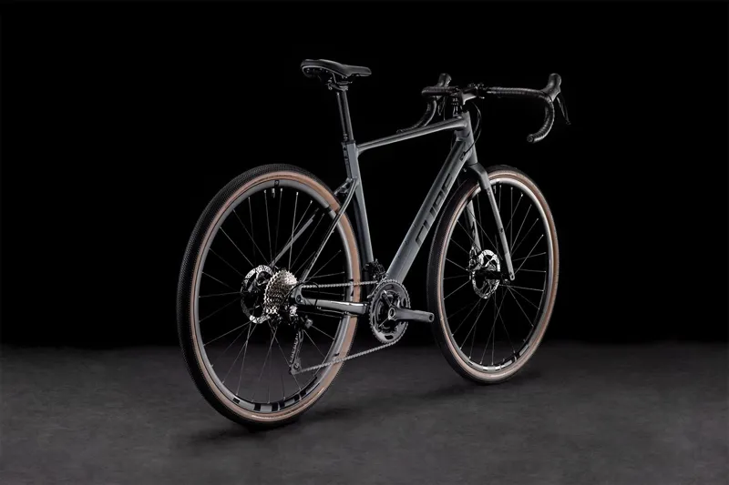 Cube Nuroad Pro Aluminium Gravel Bike In Ink Grey 'N' Black-1