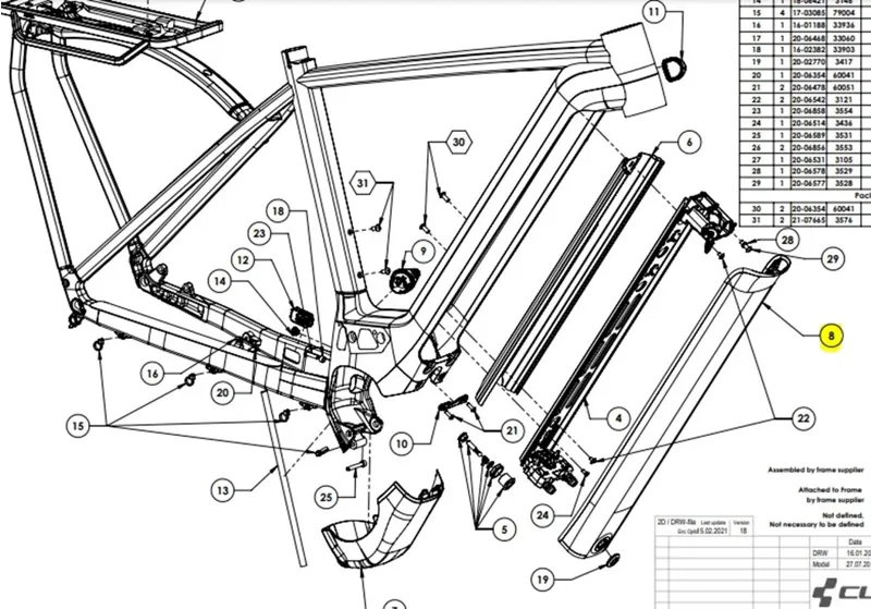 Cube Battery Cover For 2022 Kathmandu 2022 Reaction Stereo With 750Wh Battery 3415