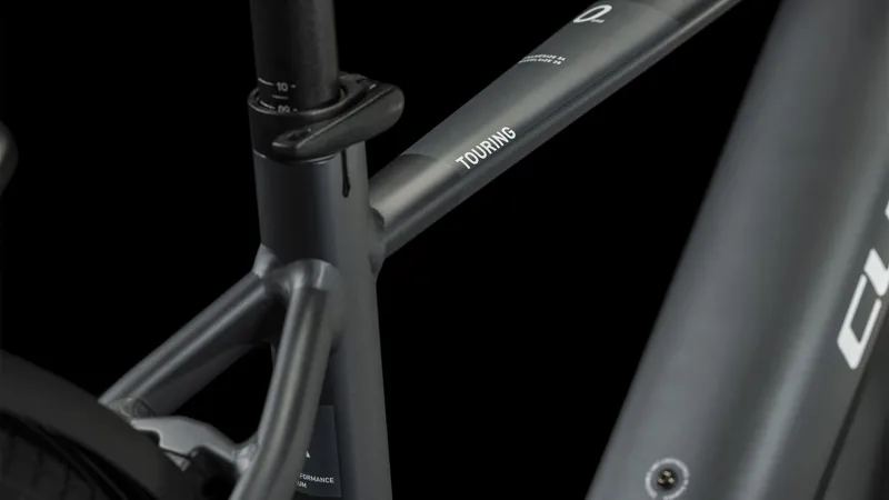 Cube Touring Hybrid One 500 Men's Electric Bike in Grey/White-1