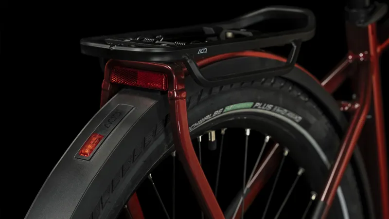 Cube Touring Hybrid EXC 625 Men's Electric Bike in Red/White-5