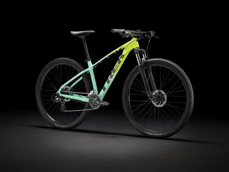 2022 Trek Marlin 5 Hardtail Mountain Bike in Green Yellow-1