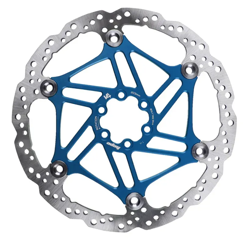 Hope V4 Vented 6-bolt Float/Wave 220mm DB Rotor in Blue