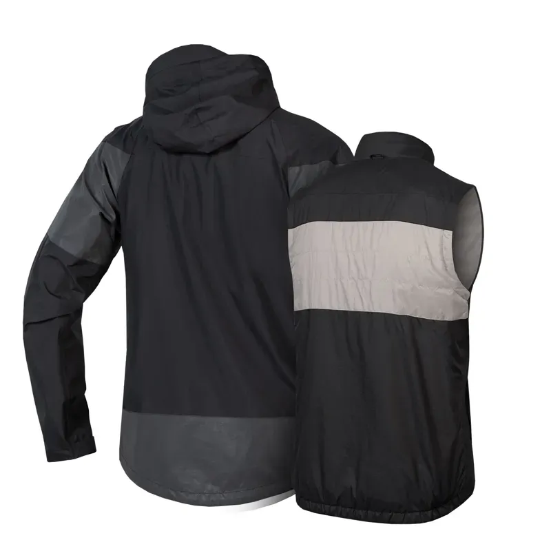 Endura Urban Luminite 3 In 1 Waterproof Cycling Jacket in Black-8