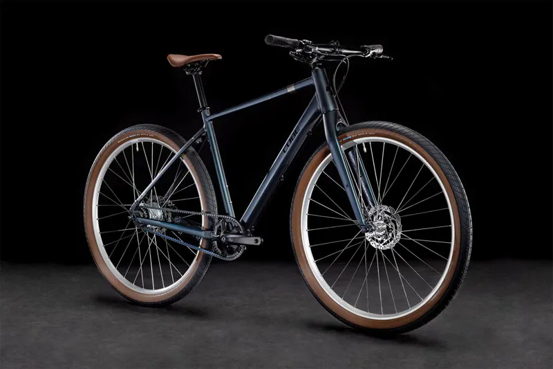 Cube Hyde Pro Hybrid Bike in Blue-5