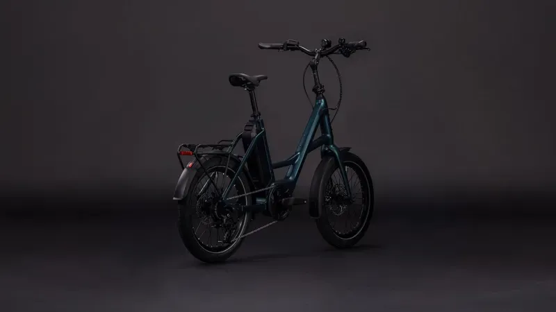 Cube Compact Hybrid 545 E-Hybrid Bike in Royal Green and Black-1