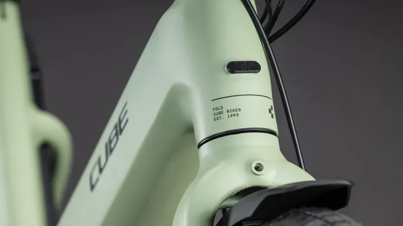 Cube Fold Hybrid 545 E-Bike in Pea/Reflex-5