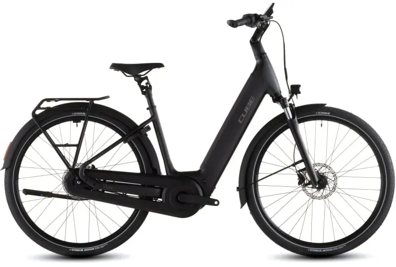 Cube Supreme Hybrid Comfort Pro 600 eHybrid Bike in Grey/Chrome