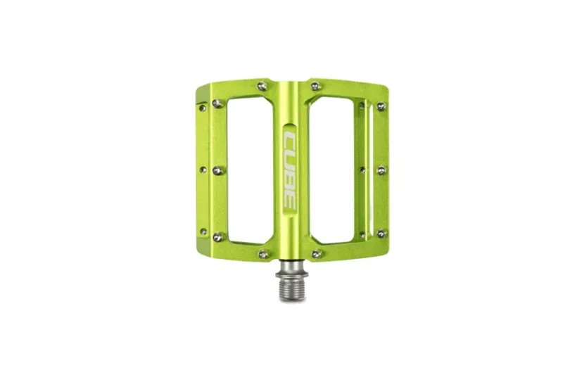 Cube All Mountain Flat Pedals in Green