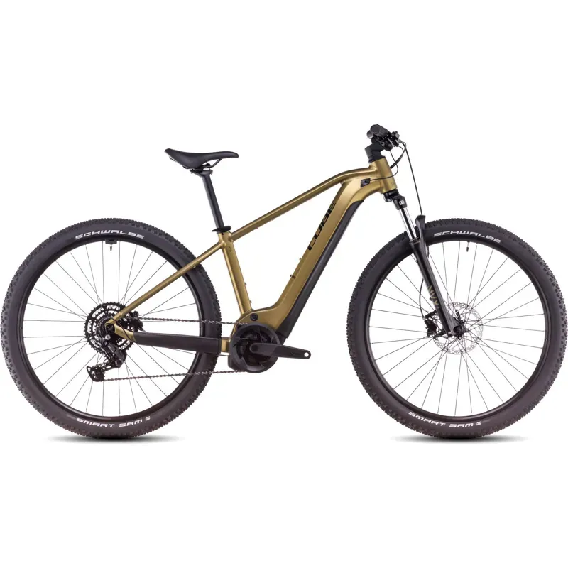 Cube Reaction Hybrid Performance 500 Electric Bike in Golden Lime/Black