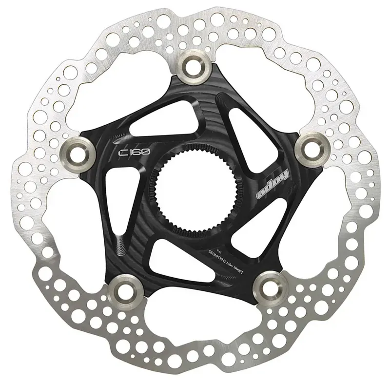 Hope Floating Disc Rotor - 220mm Black For Mountain Bike Brakes