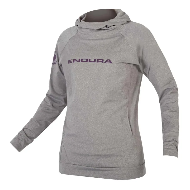 Endura SingleTrack Womens Hoodie in Grey