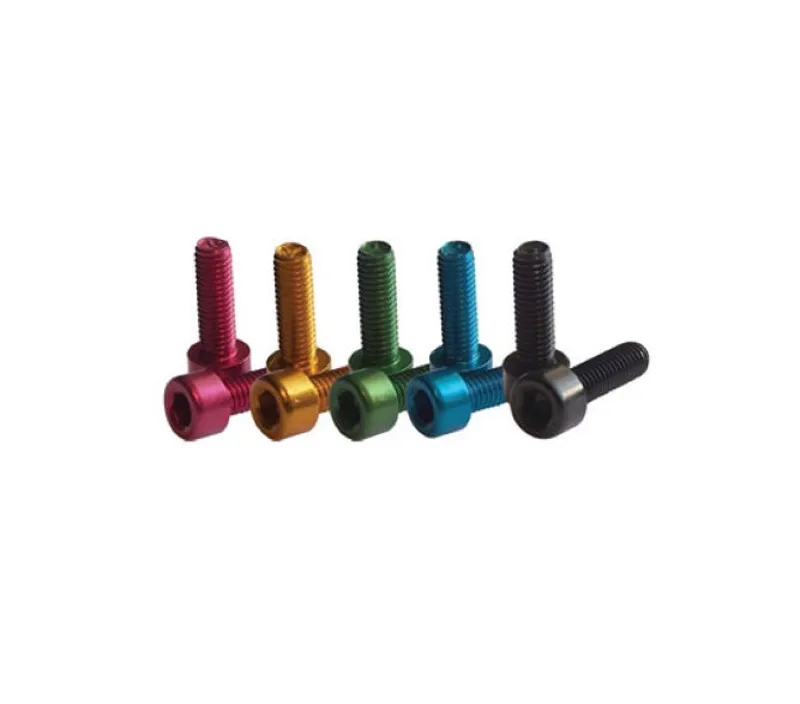 Fibrax Alloy M5x15mm Bolts in Blue