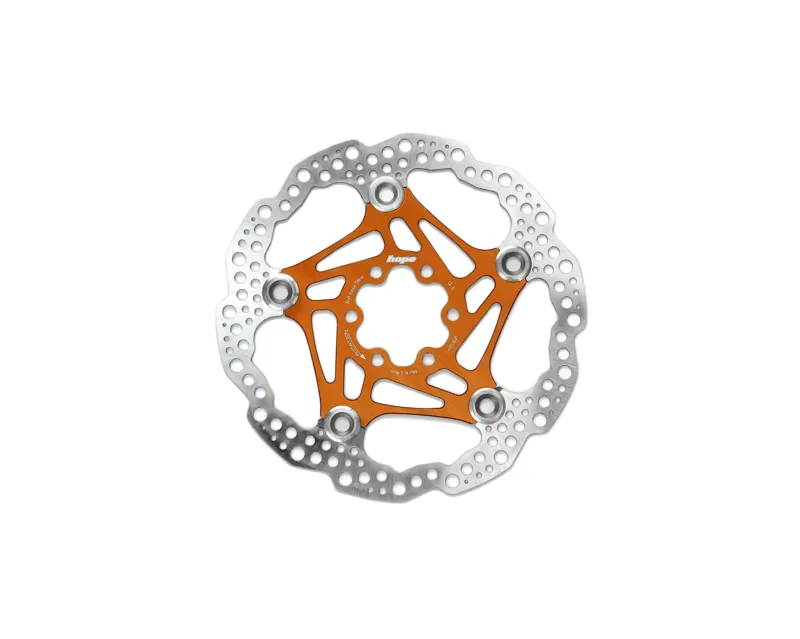 Hope Floating Disc Brake 160mm 6-Bolt Rotor in Orange