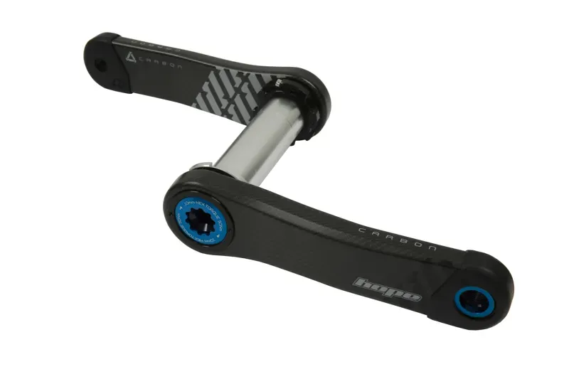 Hope Tech Carbon Crankset No Spider 155mm Blue-1