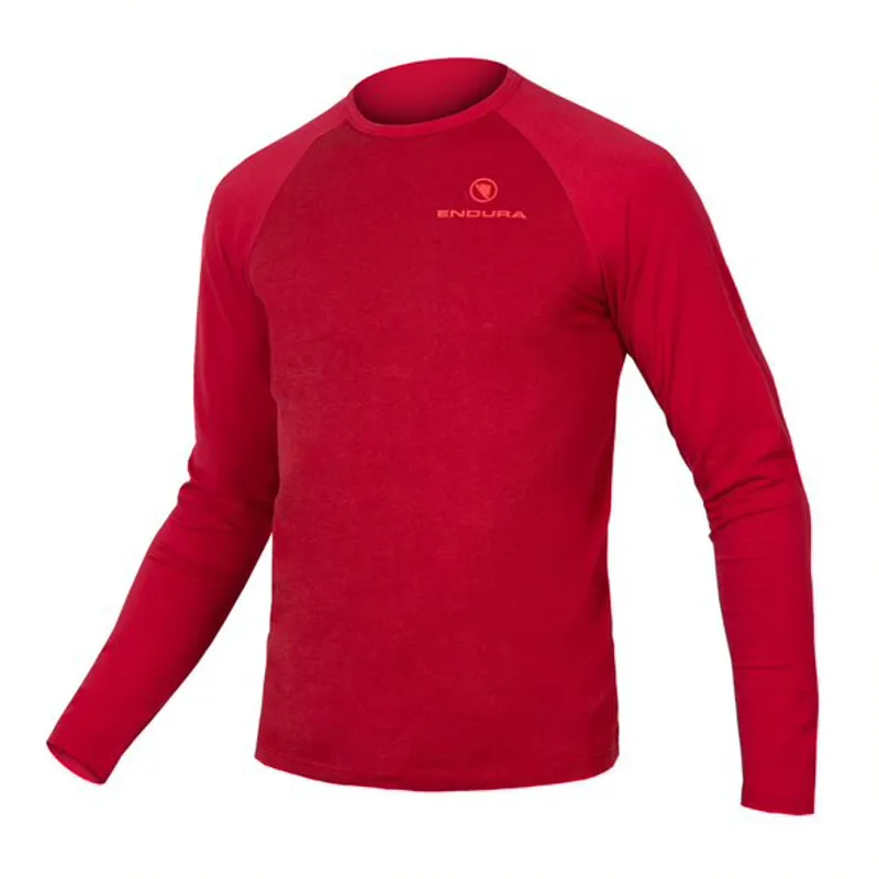 Endura One Clan Raglan L/S Jersey In Red