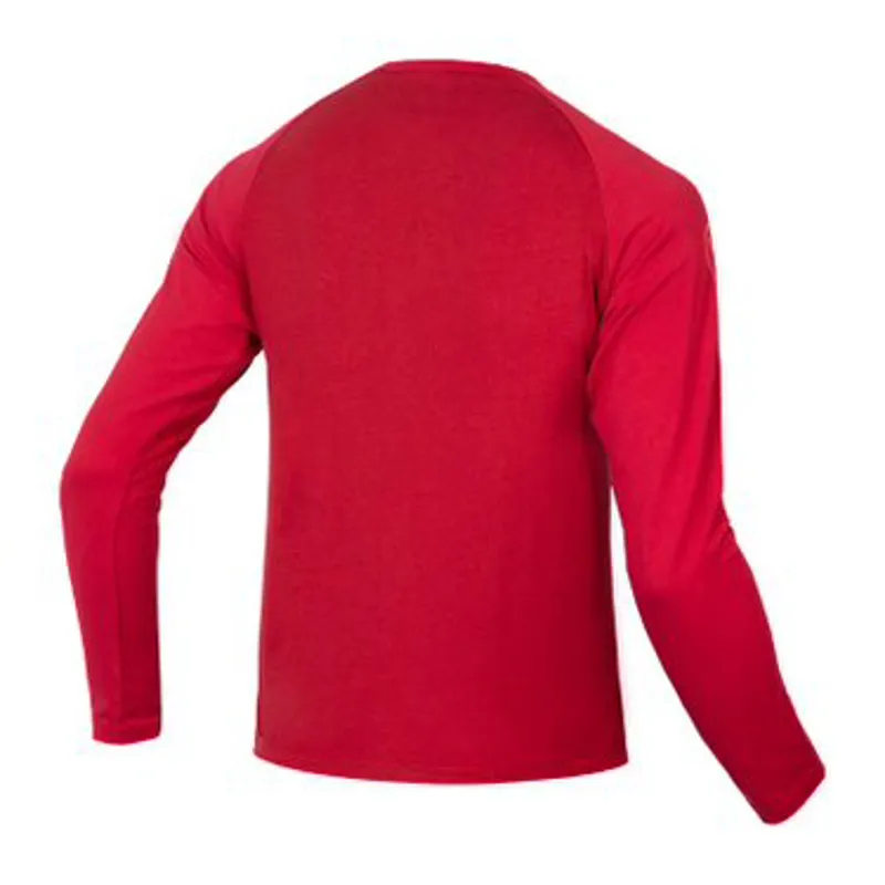 Endura One Clan Raglan L/S Jersey In Red-1