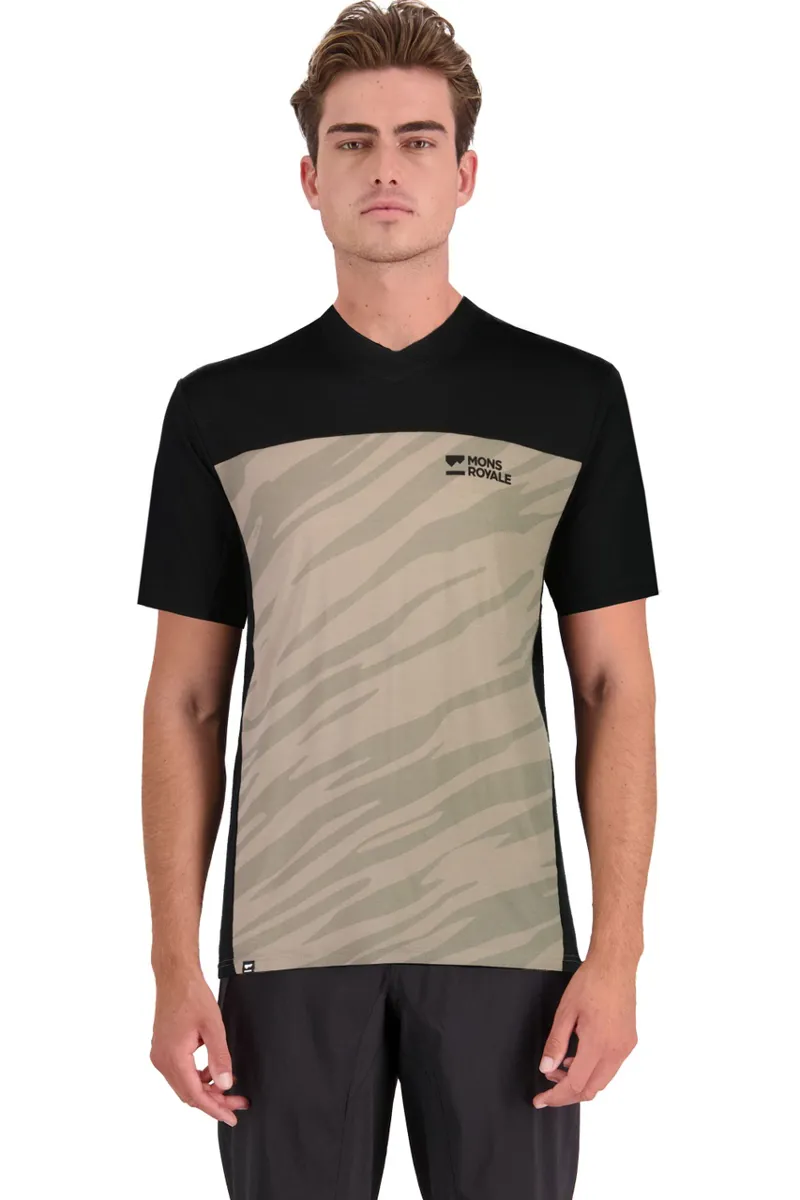 Mons Royale Redwood Enduro VT Jersey Black Undercover Camo