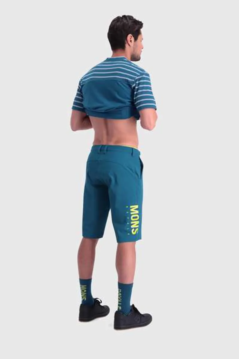 Mons Royale Mens Momentum Bike Shorts in Blue-3