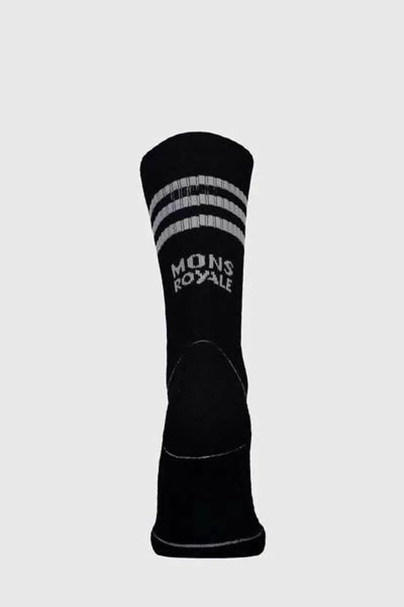 Mons Royale Mens Signature Crew Sock Black -1