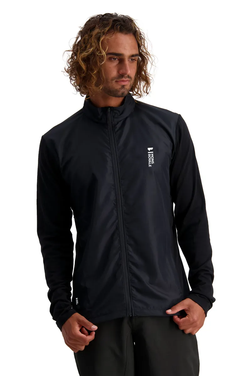 Mons Royale Redwood Wind Jersey Black -2
