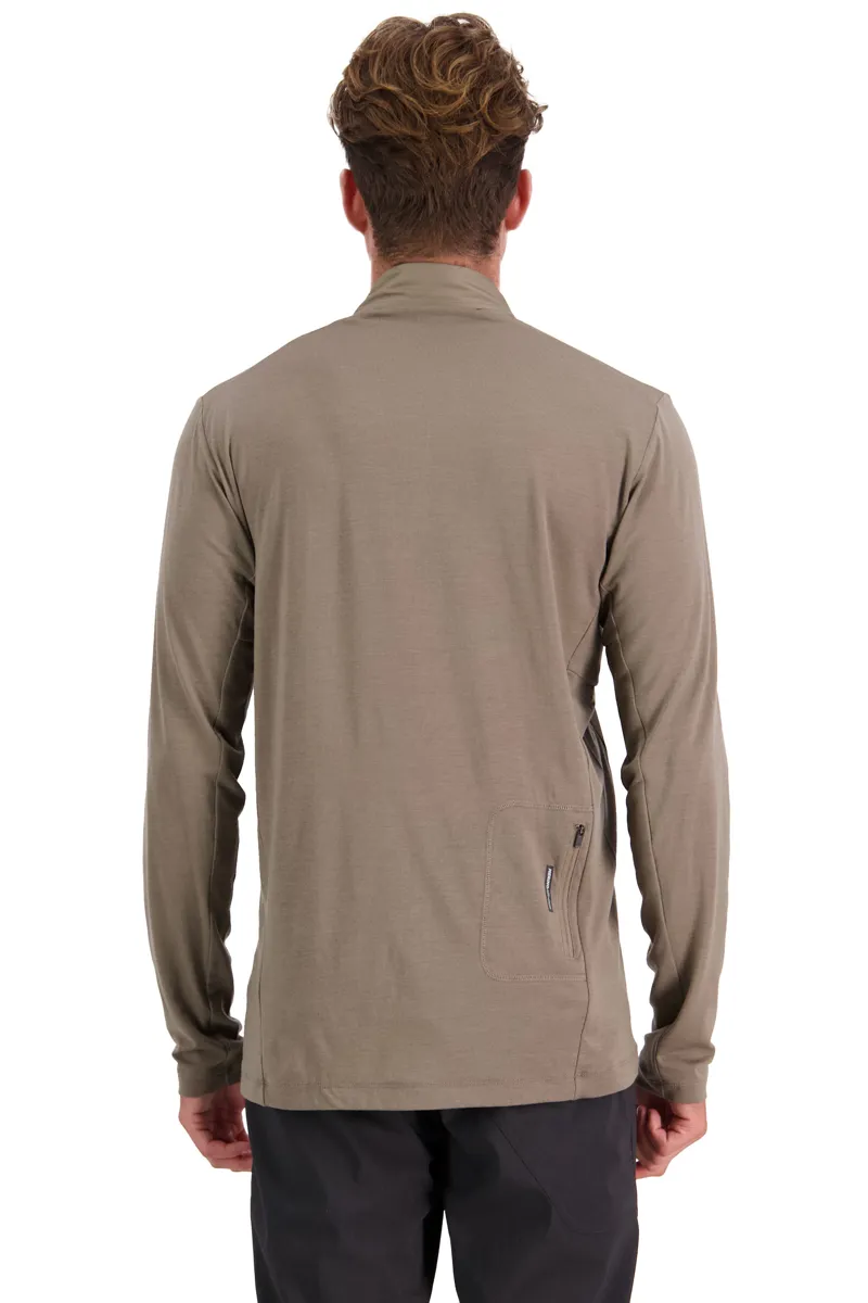 Mons Royale Redwood Merino Air-Con Wind Jersey Walnut-1