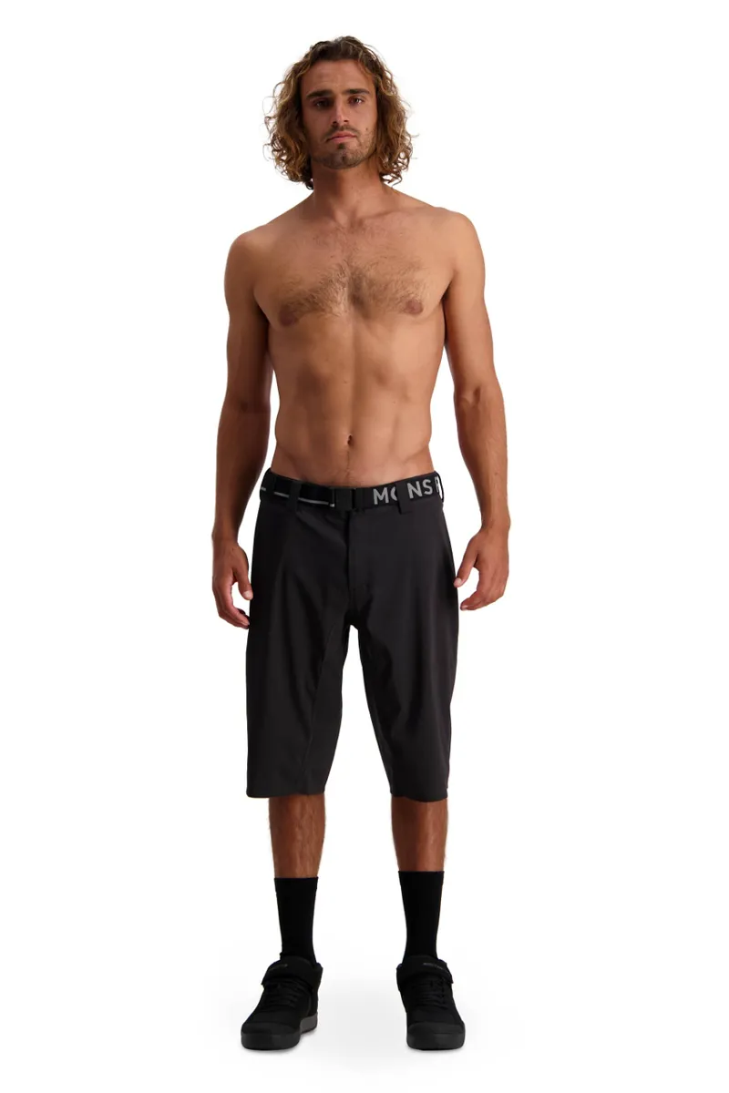 Mons Royale Virage Bike Shorts Mens in Black-3
