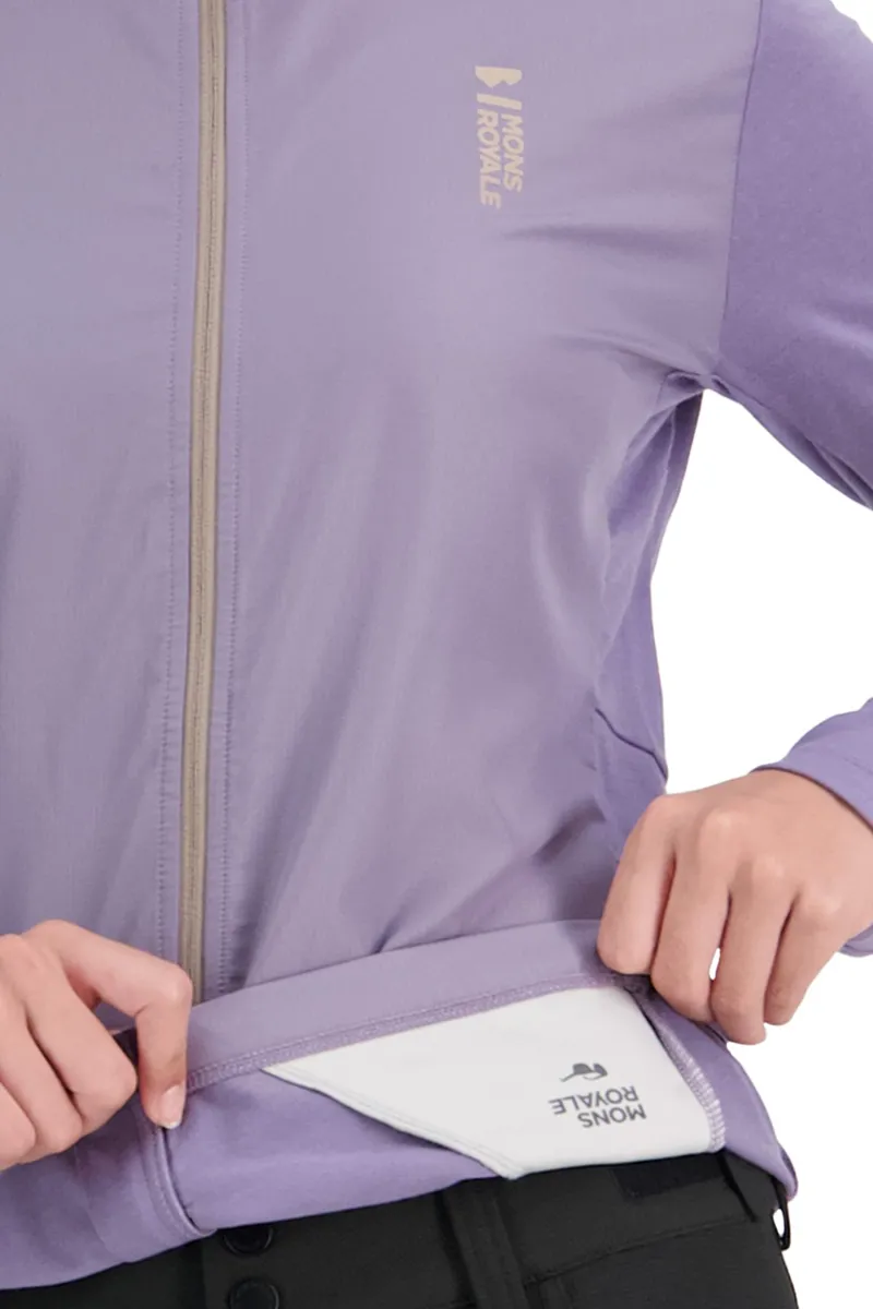 Mons Royale Womens Redwood Wind Jersey Thistle-2