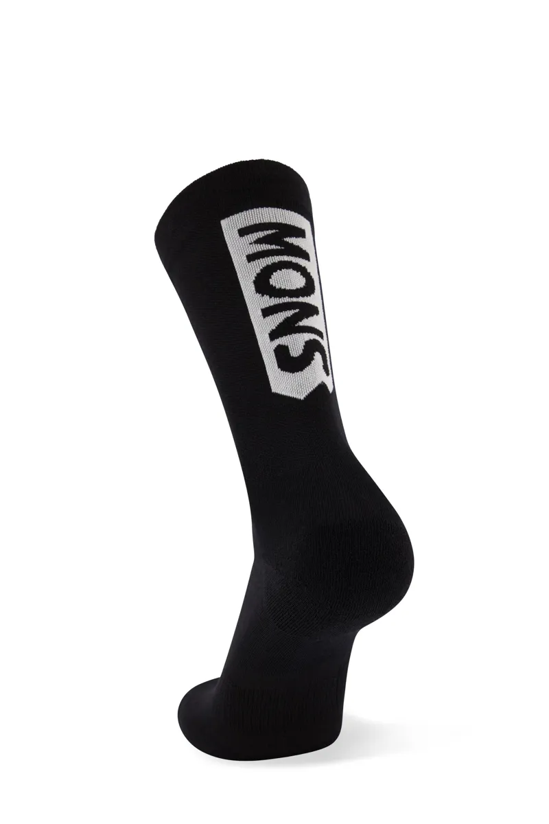 Mons Royale Atlas Crew Sock Black White