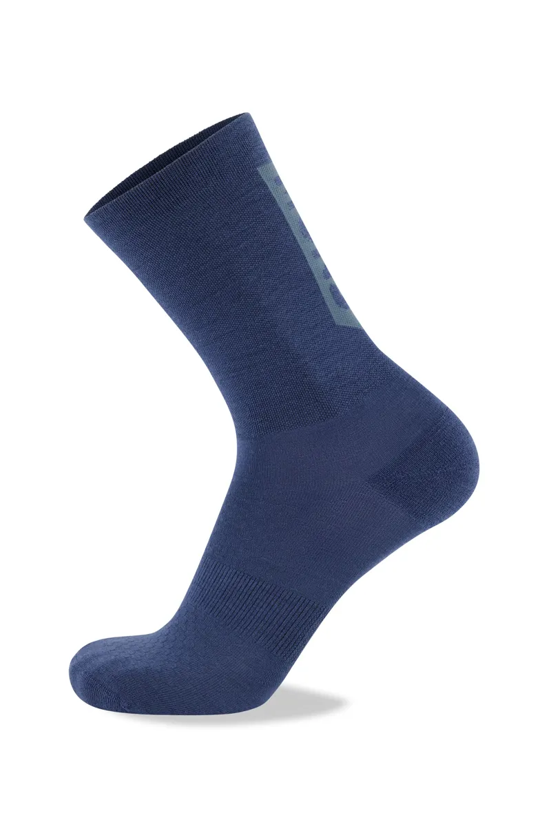 Mons Royale Atlas Crew Sock Dark Denim-1