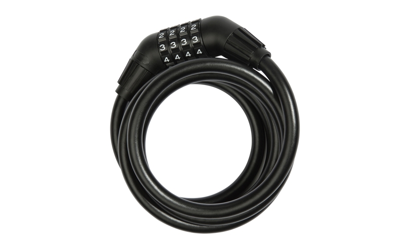 Cube RFR Spiral 12mmx1800mm Combination Lock in Black