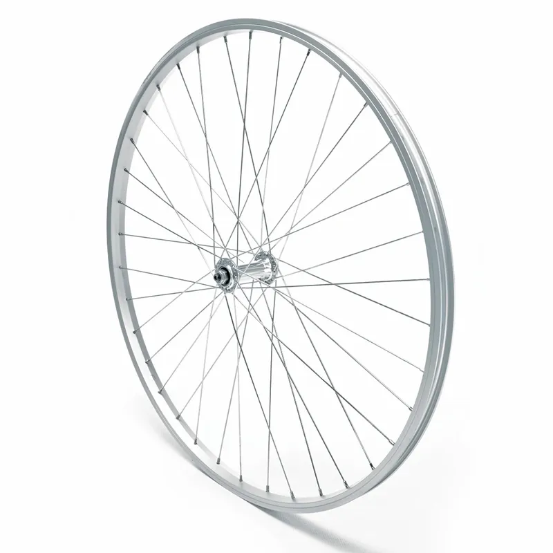 Oxford Front Wheel 700c Hybrid Single Wall Silver QR Axle
