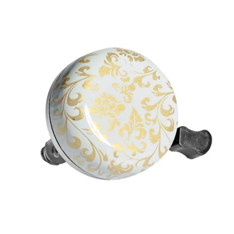 Urban Bicycle Bell in White / Gold