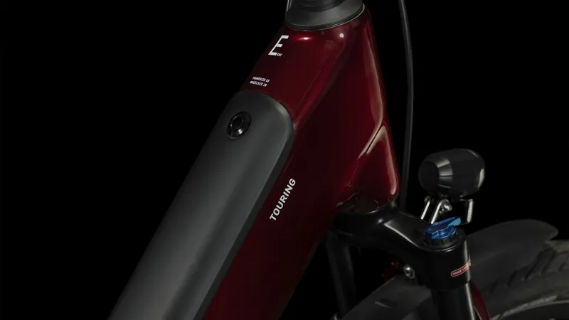 Cube Touring Hybrid EXC 625 Easy Entry Electric Bike in Red/White-3