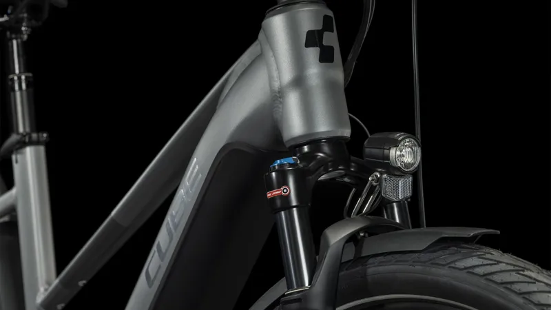 Cube Touring Hybrid EXC 625 Trapeze Electric Bike in Grey/Metal-2