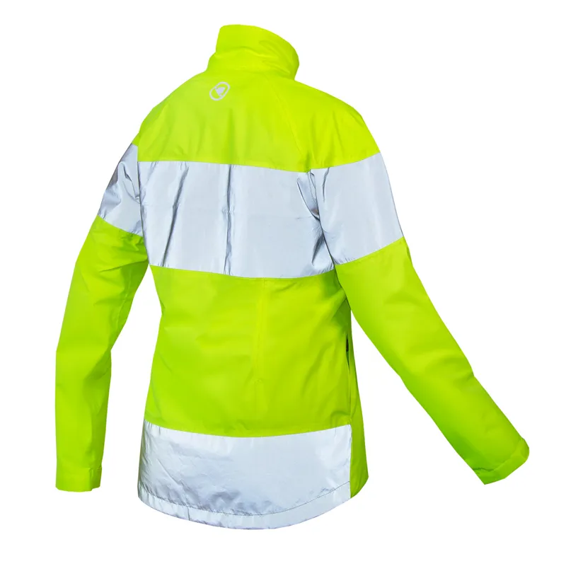 Endura Women's Luminite Waterproof Cycling Jacket Hi-Viz Yellow-1