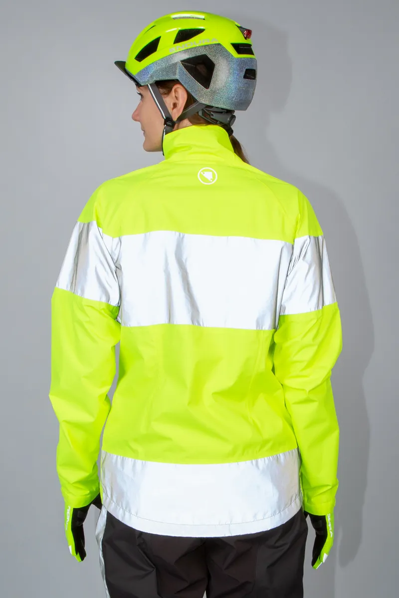 Endura Women's Luminite Waterproof Cycling Jacket Hi-Viz Yellow-3