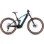 Cube Stereo Hybrid 140 HPC SLX 750 Electric Mountain Bike in Liquid Blue