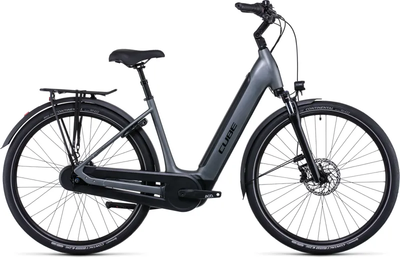 Cube Supreme Hybrid Pro 625 Electric Bike in Flash Grey