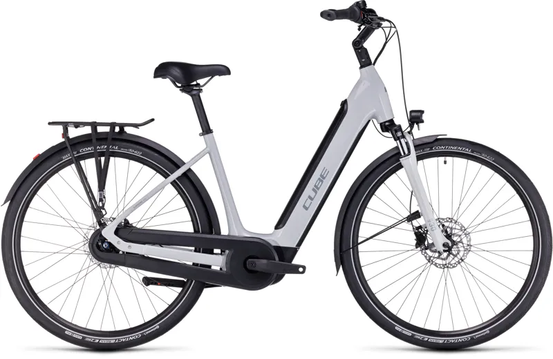 Cube Supreme Hybrid One 500 Electric Bike in Grey