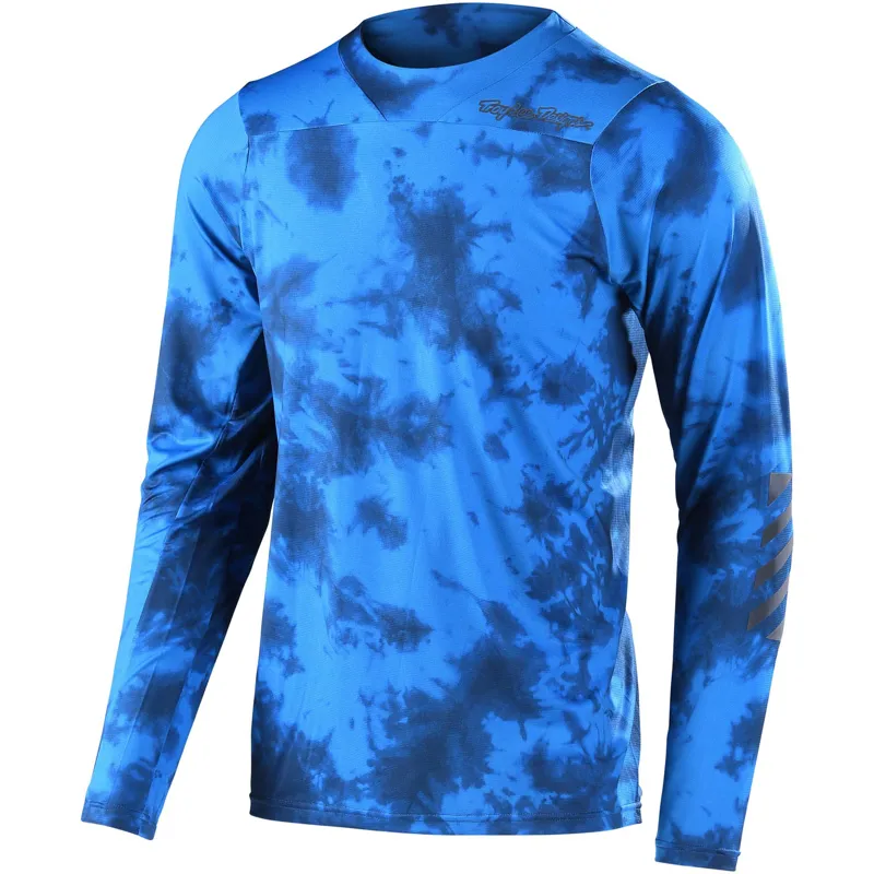 Troy Lee Designs Skyline Long Sleeve Jersey in Tie Dye/Blue