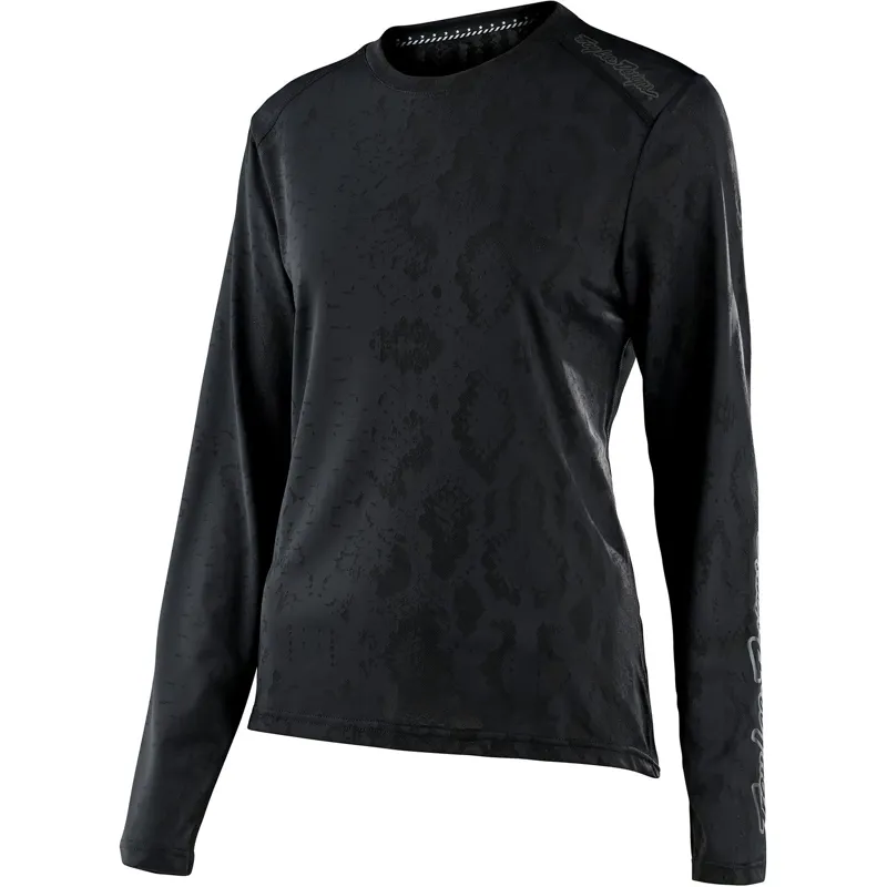 Troy Lee Designs Womens Lilium Long Sleeve Jersey in Black