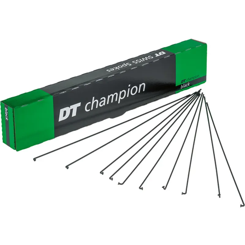 DT Swiss Champion J Bend Spokes Black 14g 2mm - Each