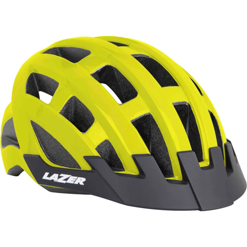 Lazer Compact  Adult Cycling Helmet In Yellow 54-61cm