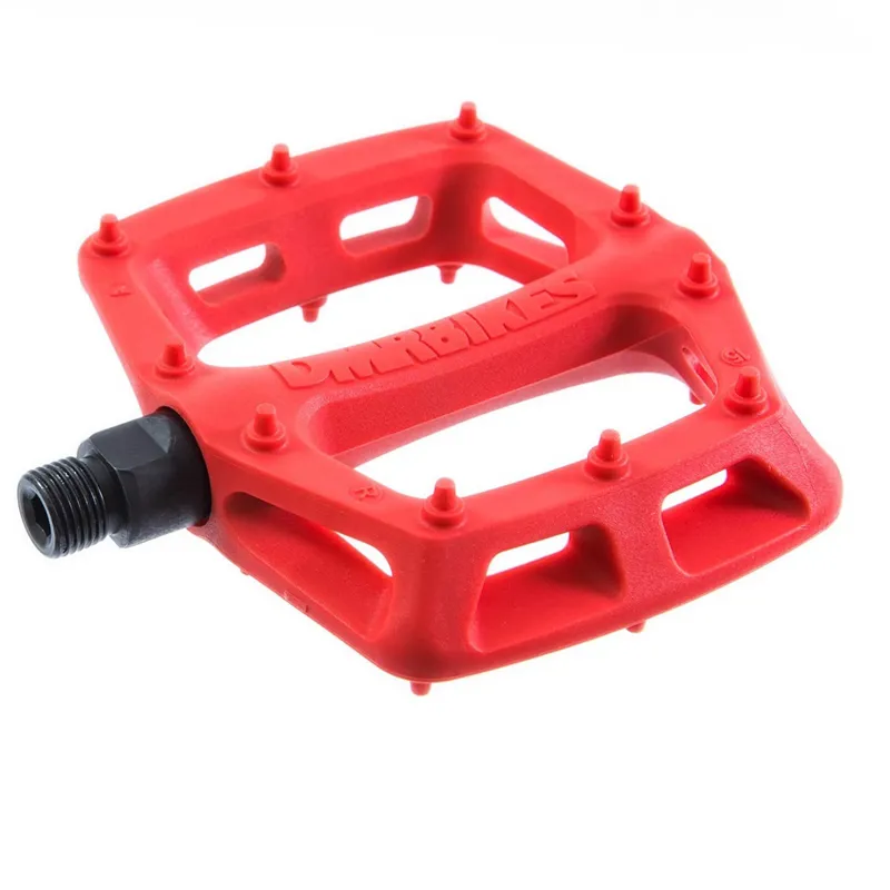 DMR V6 Mountain Bike Plastic Flat Pedal in Red