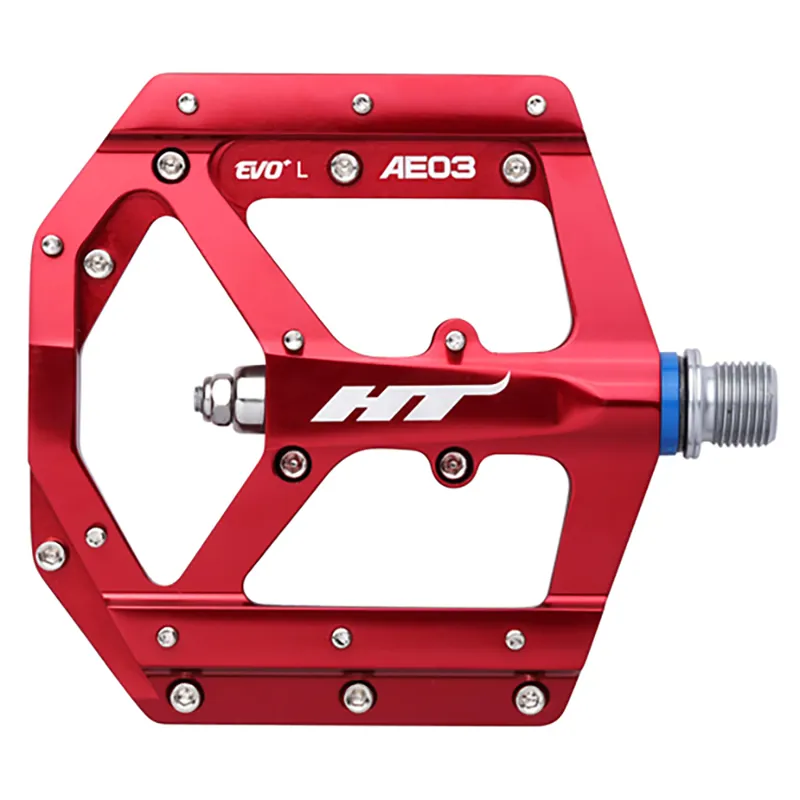 HT Components AE03 9/16-inch BMX Pedals in Red