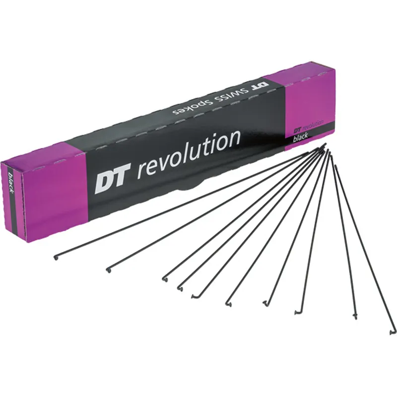 DT Swiss Revolution black J Bend spokes 14/17g   2/1.5mm - Each