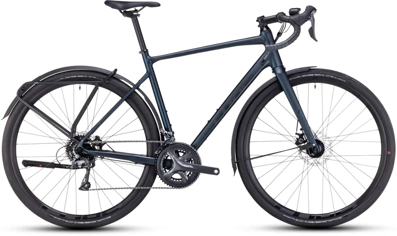 Cube Nuroad FE Gravel Bike in Deep Blue/Metal Grey
