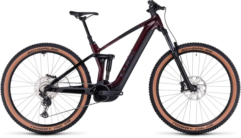 Cube Stereo 140 HPC Race 750 Hybrid Bike in Liquid Red/Black