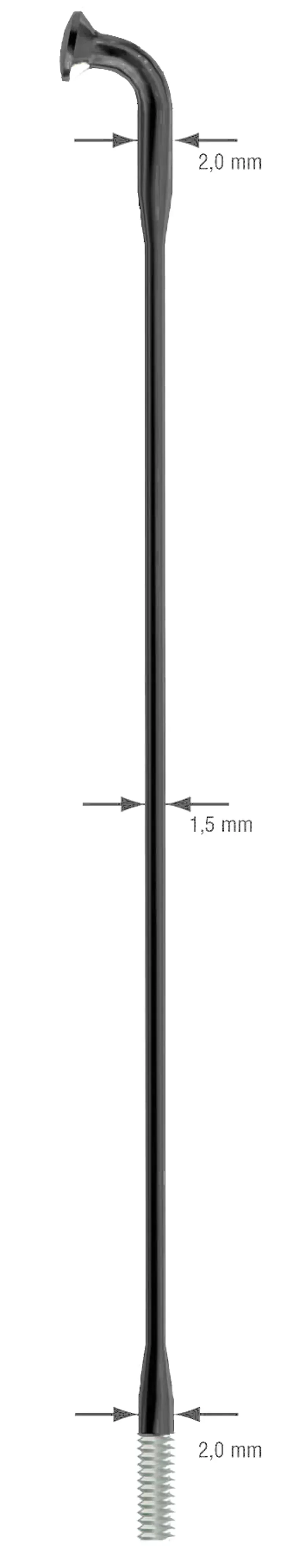 Laser D/B 14/17G Blk 287mm